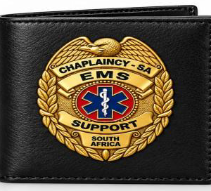 Black Wallet with Chaplaincy SA Badge